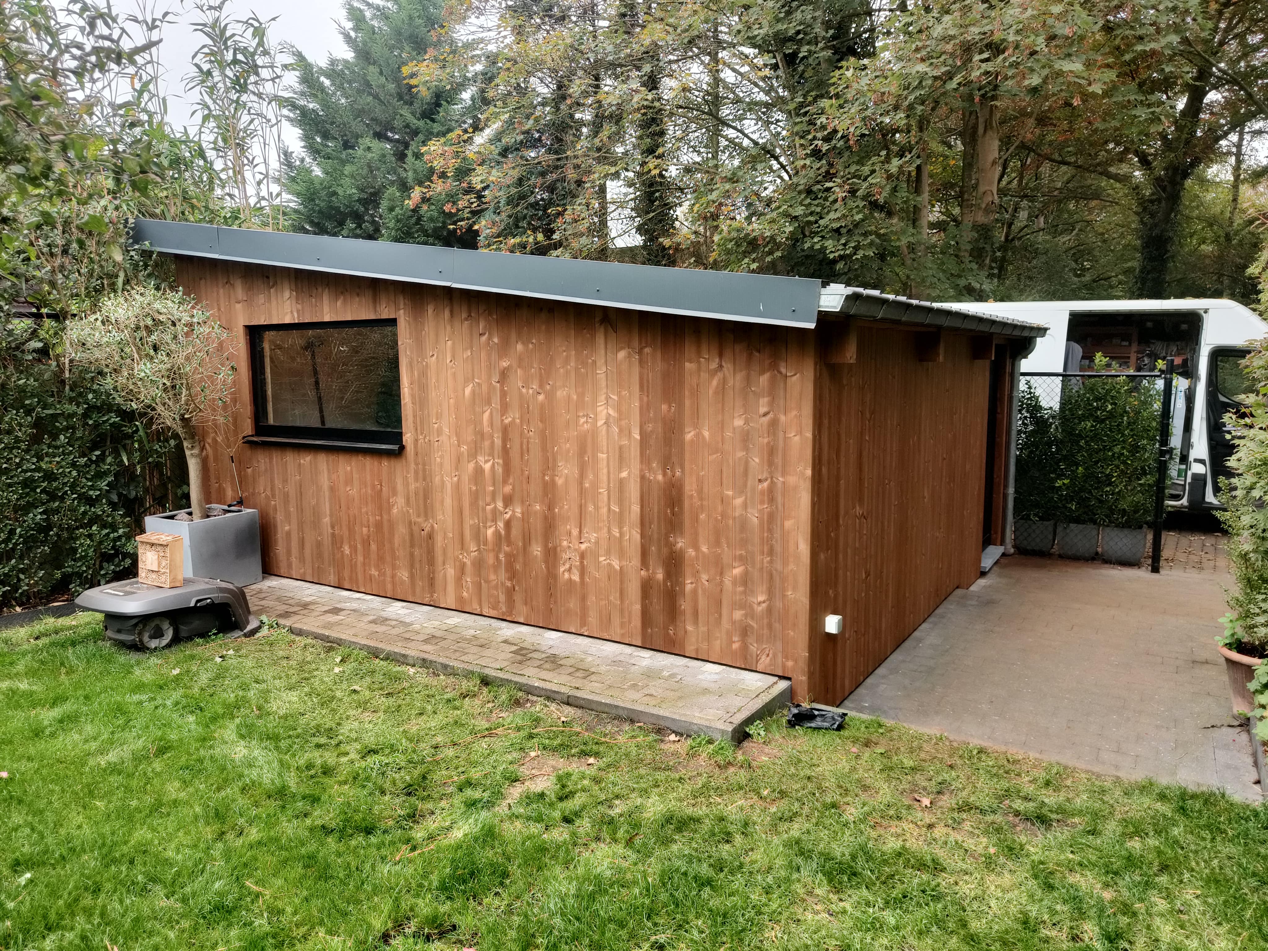 Renovatie garage met Thermowood